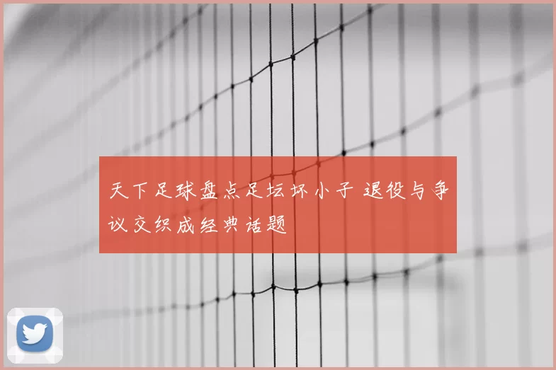 天下足球盘点足坛坏小子 退役与争议交织成经典话题
