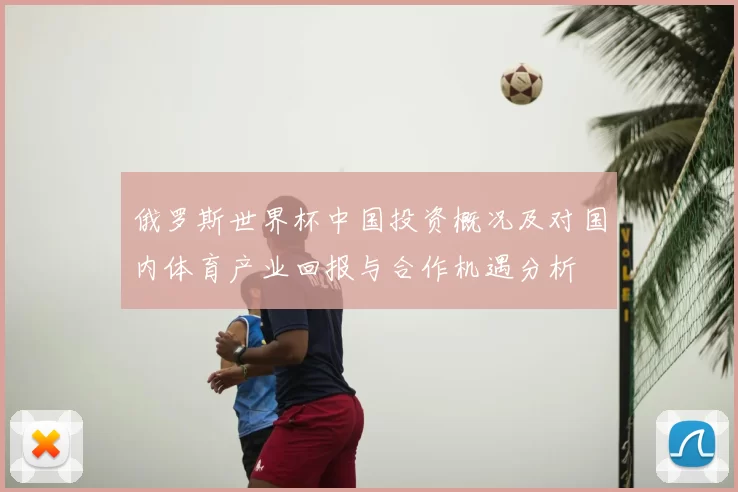 俄罗斯世界杯中国投资概况及对国内体育产业回报与合作机遇分析